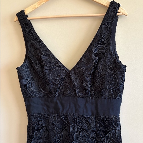 Adrianna Papell Black Lace Midi Dress, Formal Dress, Women’s Size 10 - Picture 2 of 7